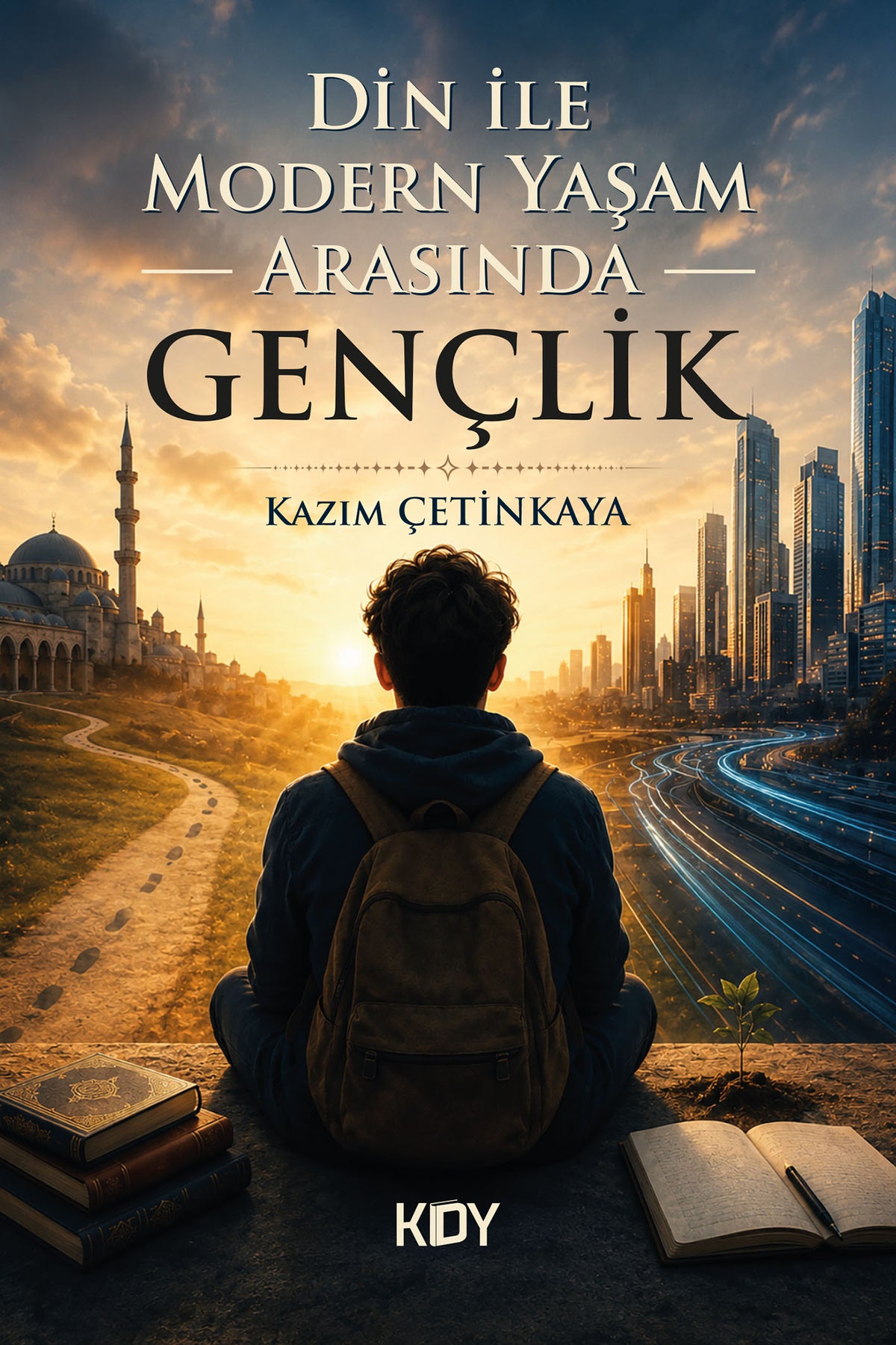 Din İle Modern Yaşam Arasında Gençlik - Kazım Çetinkaya kitap kapağı