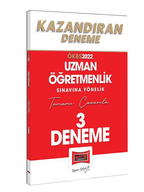 2022 Uzman Öğretmenlik Sınavı Yönelik Tamamı Çözümlü Kazandıran 3 Deneme - Kolektif kitap kapağı