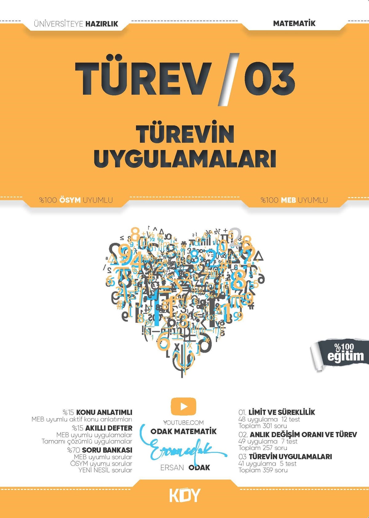 Türev 03 Türevin Uygulamaları - Ersan Odak kitap kapağı