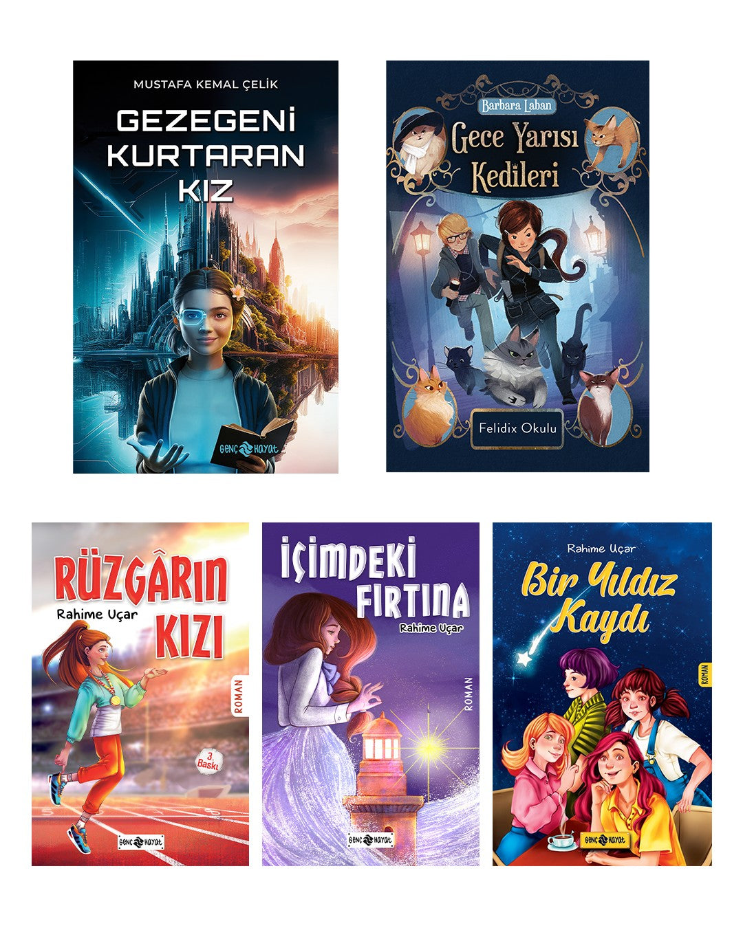 Genç Kızlara Özel Roman Seti (5 Kitap) - Mustafa Kemal Çelik kitap kapağı