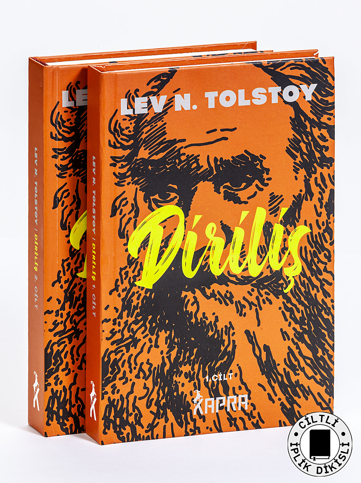 Diriliş (2 Cilt Takım) (Ciltli, İplik Dikişli) - Lev N. Tolstoy kitap kapağı