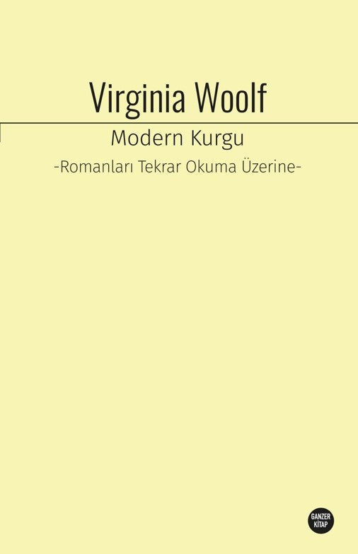 Modern Kurgu Romanları Tekrar Okuma Üzerine - Virginia Woolf kitap kapağı