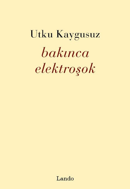 Bakınca Elektroşok - Utku Kaygusuz kitap kapağı