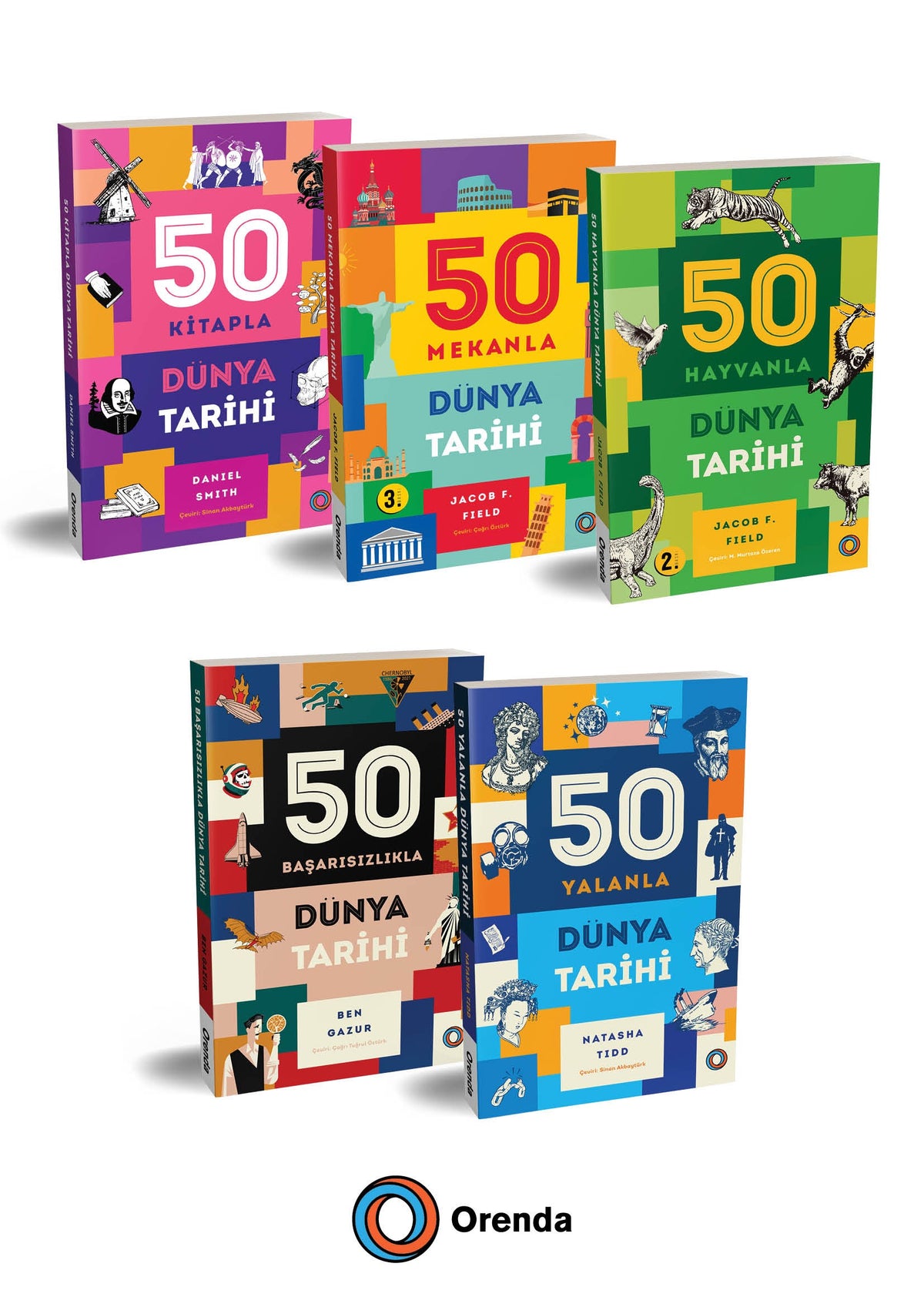 50 Dünya Tarihi Seti (5 Kitap) - Daniel Smith kitap kapağı