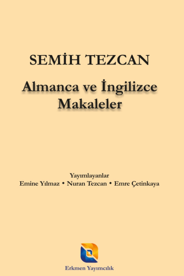 Almanca ve İngilizce Makaleler - Semih Tezcan kitap kapağı
