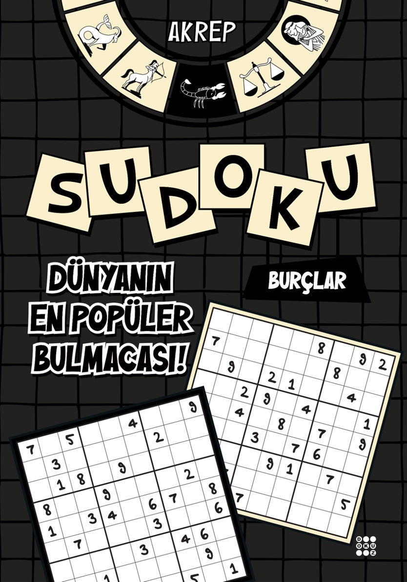 Burçlar Sudoku / Akrep (Kalem Hediyeli) - Murat Yalçın kitap kapağı