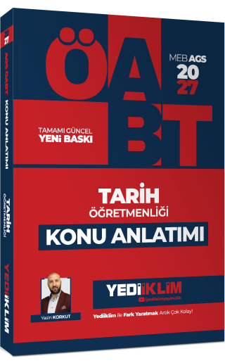 2027 MEB AGS ÖABT Tarih Öğretmenliği Konu Anlatımı - Yasin Korkut kitap kapağı