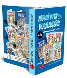 Hacivat İle Karagöz Çizgi Roman Seti 5 Kitap (1.ve 2. Sınıflara - 6+Yaş) - Murat Sevinç kitap kapağı