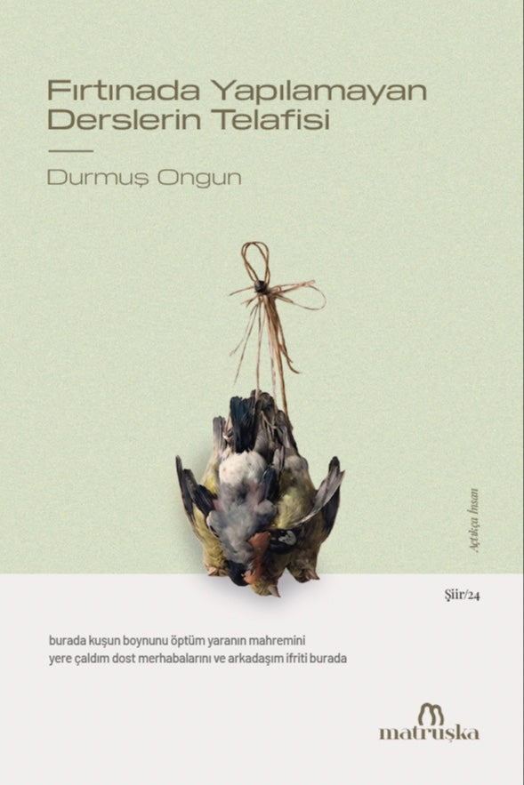 Fırtınada Yapılamayan Derslerin Telafisi - Durmuş Ongun kitap kapağı
