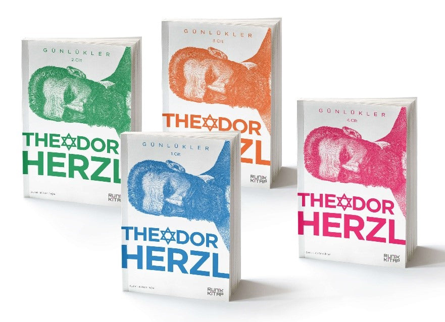 Theodor Herzl'in Günlükleri (4 Cilt Takım) - Theodor Herzl kitap kapağı