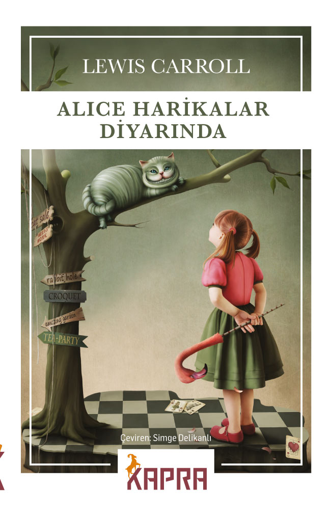 Alice Harikalar Diyarında - Lewis Carroll kitap kapağı