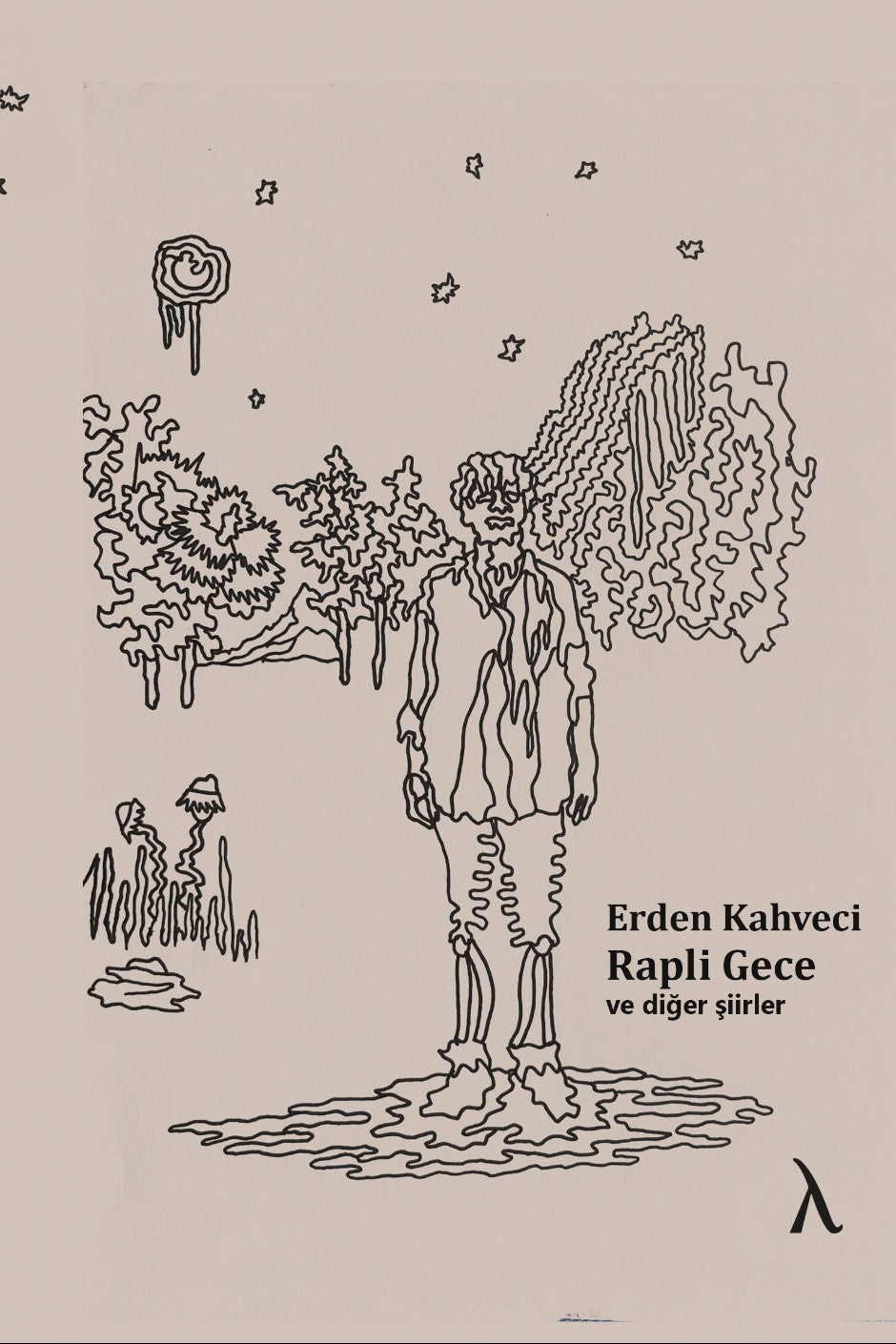 Rapli Gece ve Diğer Şiirler - Erden Kahveci kitap kapağı