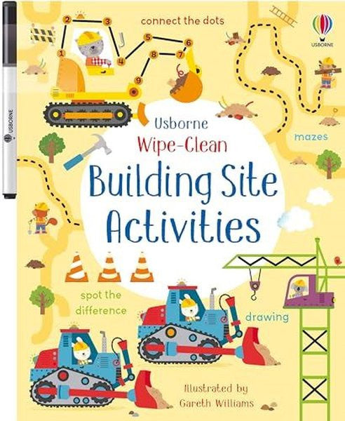 Wipe-Clean Building Site Activities - Kirsteen Robson kitap kapağı