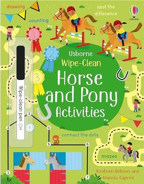 Wipe-Clean Horse and Pony Activities - Kirsteen Robson kitap kapağı