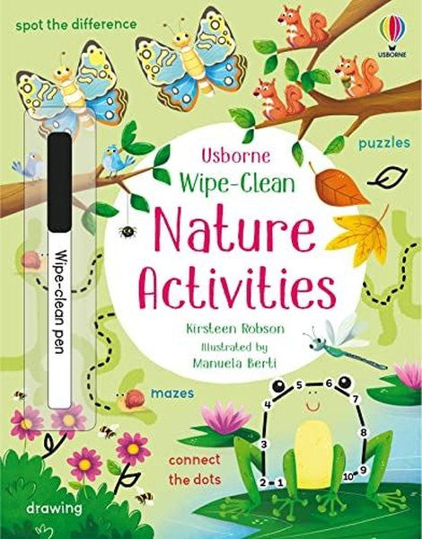 Wipe-Clean Nature Activities - Kirsteen Robson kitap kapağı