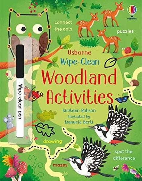 Wipe-Clean Woodland Activities - Kirsteen Robson kitap kapağı