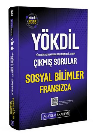 2026 YÖKDİL Sosyal Bilimler Fransızca Çıkmış Sorular | Pegem Akademi Yayıncılık (Ciltsiz)  - Resim 1