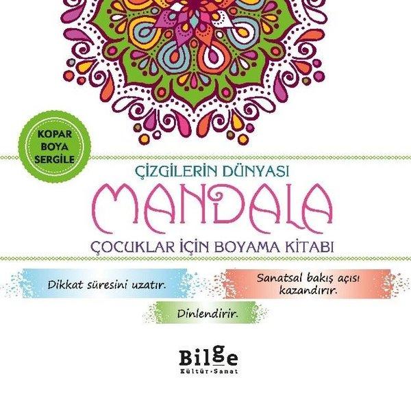 Çizgilerin Dünyası - Mandala Çocuklar İçin Boyama Kitabı | Bilge Kültür Sanat (İnce Kapak)  - Resim 1