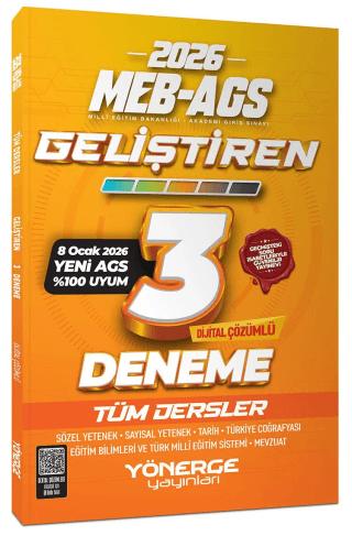 2026 MEB-AGS Tüm Dersler Geliştiren 3 Deneme