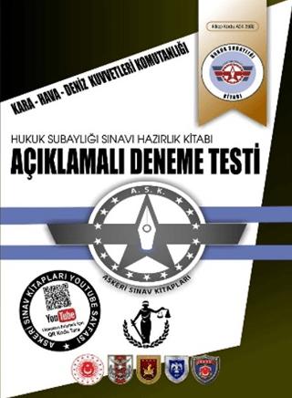 Hukuk Subaylığı Açıklamalı 5 Deneme Testi Kitabı