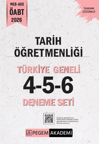 2026 MEB AGS ÖABT Tarih Öğretmenliği Tamamı Çözümlü Türkiye Geneli 4-5-6 (3'lü Deneme Seti)