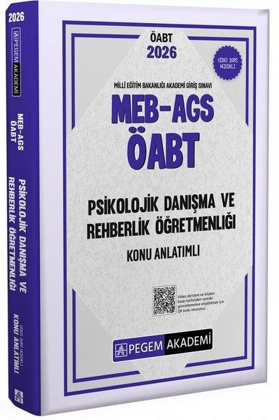 2026 MEB AGS ÖABT Psikolojik Danışma ve Rehberlik Konu Anlatımlı | Pegem Akademi Yayıncılık (İnce Kapak)  - Resim 1