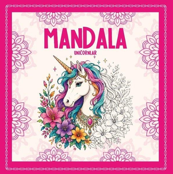 Mandala-Unicornlar | Vivago Art (İnce Kapak)  - Resim 1