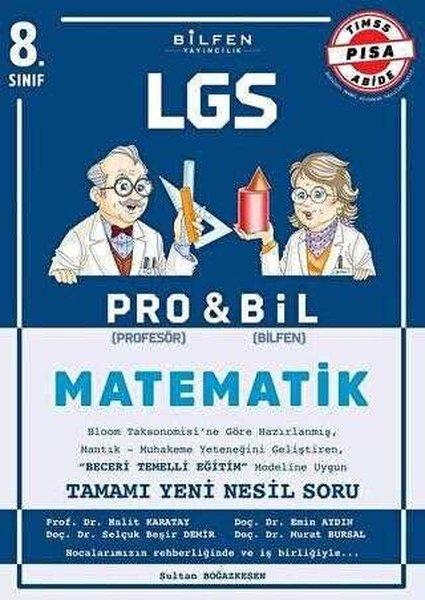 8.Sınıf Pro&Bil Matematik Soru Bankası | Bilfen Yayınları (İnce Kapak)  - Resim 1