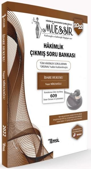 Müessir İdare Hukuku Hakimlik Çıkmış Soru Bankası | Temsil Kitap (Ciltsiz)  - Resim 1