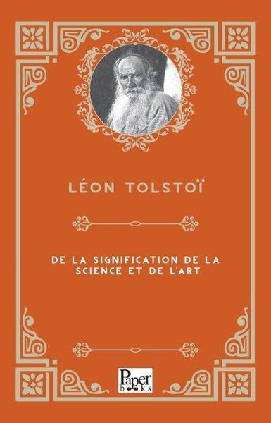 De La Signification De La Science Et De L'art | Paper Books (İnce Kapak)  - Resim 1