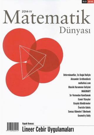 Matematik Dünyası Dergisi Sayı:101 Yıl:2014 – IV | Nesin Yayınevi (Ciltsiz)  - Resim 1