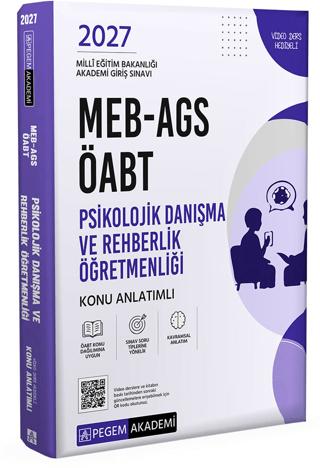 2027 MEB-AGS ÖABT Psikolojik Danışma ve Rehberlik Öğretmenliği Konu Anlatımlı | Pegem Akademi Yayıncılık (Ciltsiz)  - Resim 1
