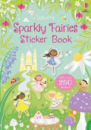 Sparkly Fairies Sticker Book | Usborne (Ciltsiz)  - Resim 1