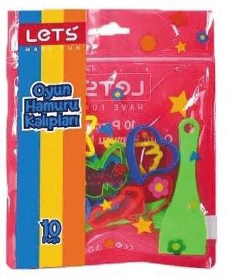 Lets Oyun Hamuru Kalıpları 10 Parça L8417 | Lets - Resim 1