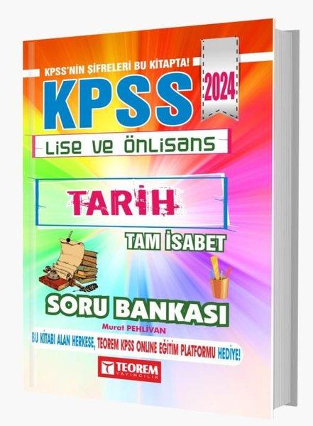 2024 KPSS Lise Ön Lisans Tam İsabet Tarih Soru Bankası | Teorem Yayınları (İnce Kapak)  - Resim 1