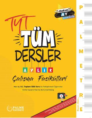 Palmetre TYT Tüm Dersler Aylık Çalışma Fasikülleri