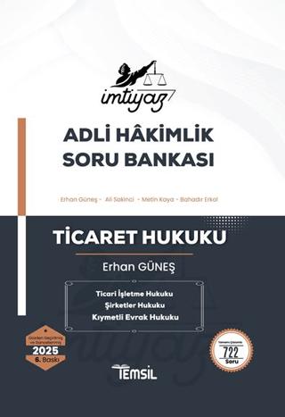 İmtiyaz Adli Hakimlik Soru Bankası Ticaret Hukuku | Temsil Kitap (Ciltsiz)  - Resim 1