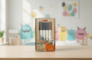 Let’s Jumbo Keçeli Kalem Metalik 6 Renk | Lets - Resim 1