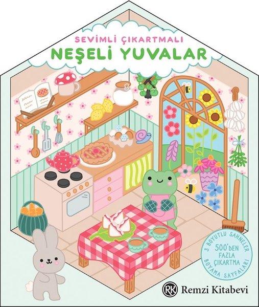 Sevimli Çıkartmalı Neşeli Yuvalar | Remzi Kitabevi (İnce Kapak)  - Resim 1