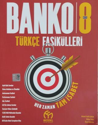 8. Sınıf Banko Türkçe Fasikülleri | Model Eğitim Yayıncılık (Ciltsiz)  - Resim 1