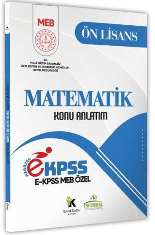 2026 MEB Özel EKPSS Ön Lisans - Ortaöğretim Matematik Konu Anlatım Kitabı