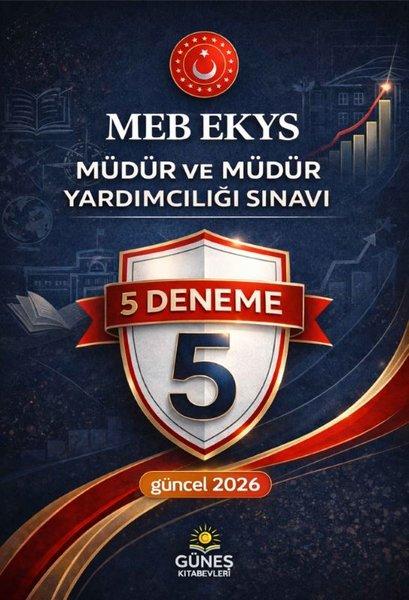 MEB EKYS Müdür ve Müdür Yardımcılığı Sınavı 5 Deneme | Güneş Kitabevleri (İnce Kapak)  - Resim 1