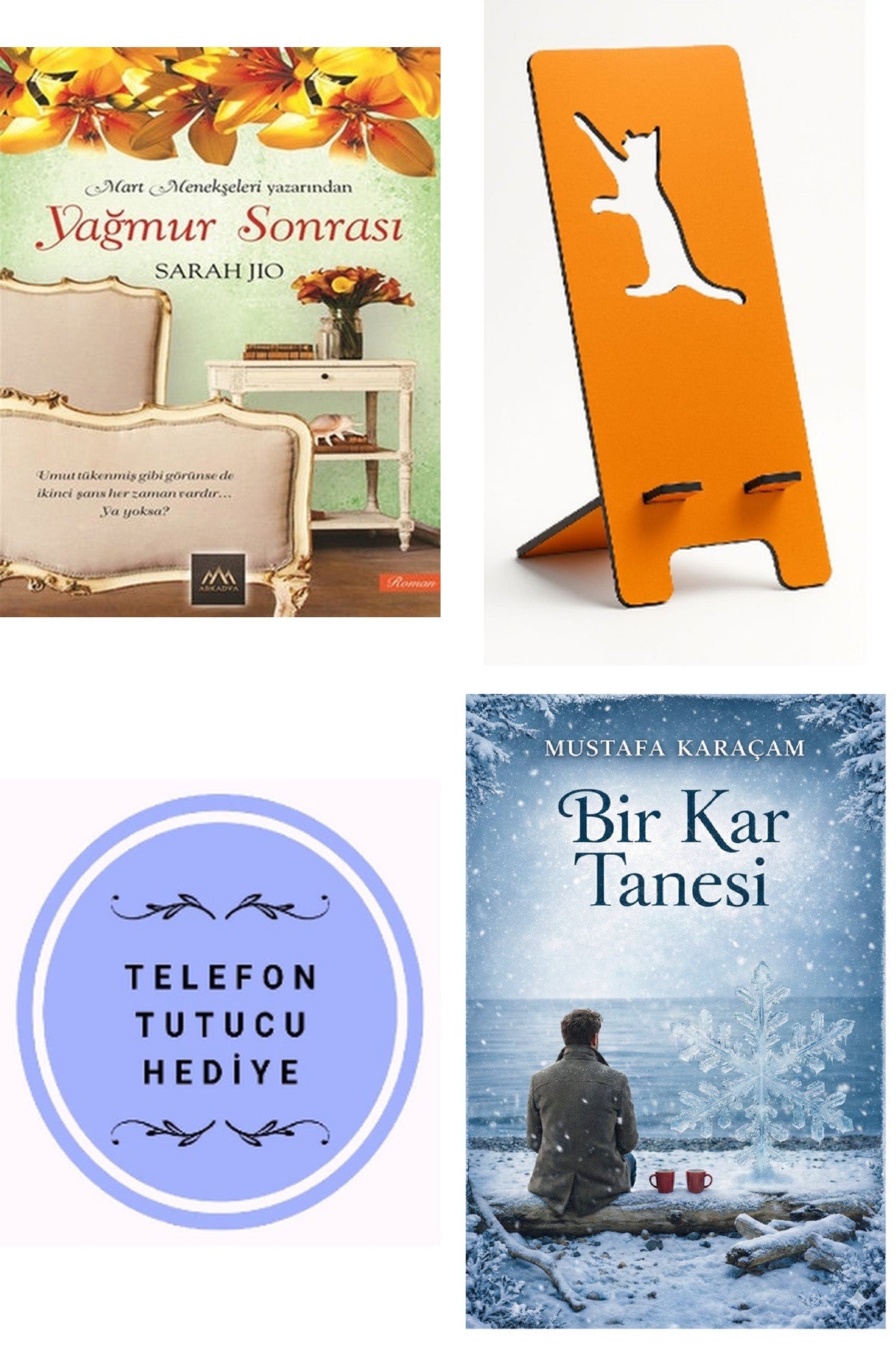 Yağmur Sonrası - Sarah Jio + Telefon Tutucu + Bir Kar Tanesi kitap kapağı
