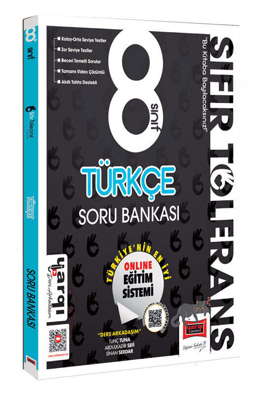 Yargı 8.Sınıf Sıfır Tolerans Türkçe Soru Bankası Yargı Yayınları - Kolektif kitap kapağı