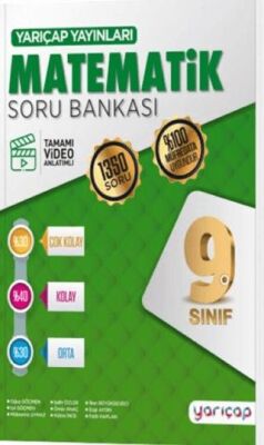 9. Sınıf Matematik Soru Bankası Yarı Çap Yayınları - Kolektif kitap kapağı