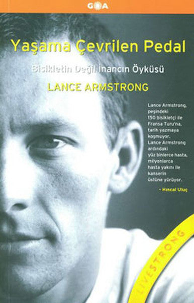 Yaşama Çevrilen Pedal - Lance Armstrong kitap kapağı
