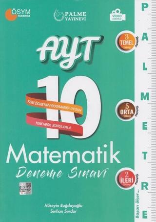 Palme YKS AYT Matematik 10 Deneme Palmetre Video Çözümlü | Palme Yayınları (Ciltsiz)  - Resim 1
