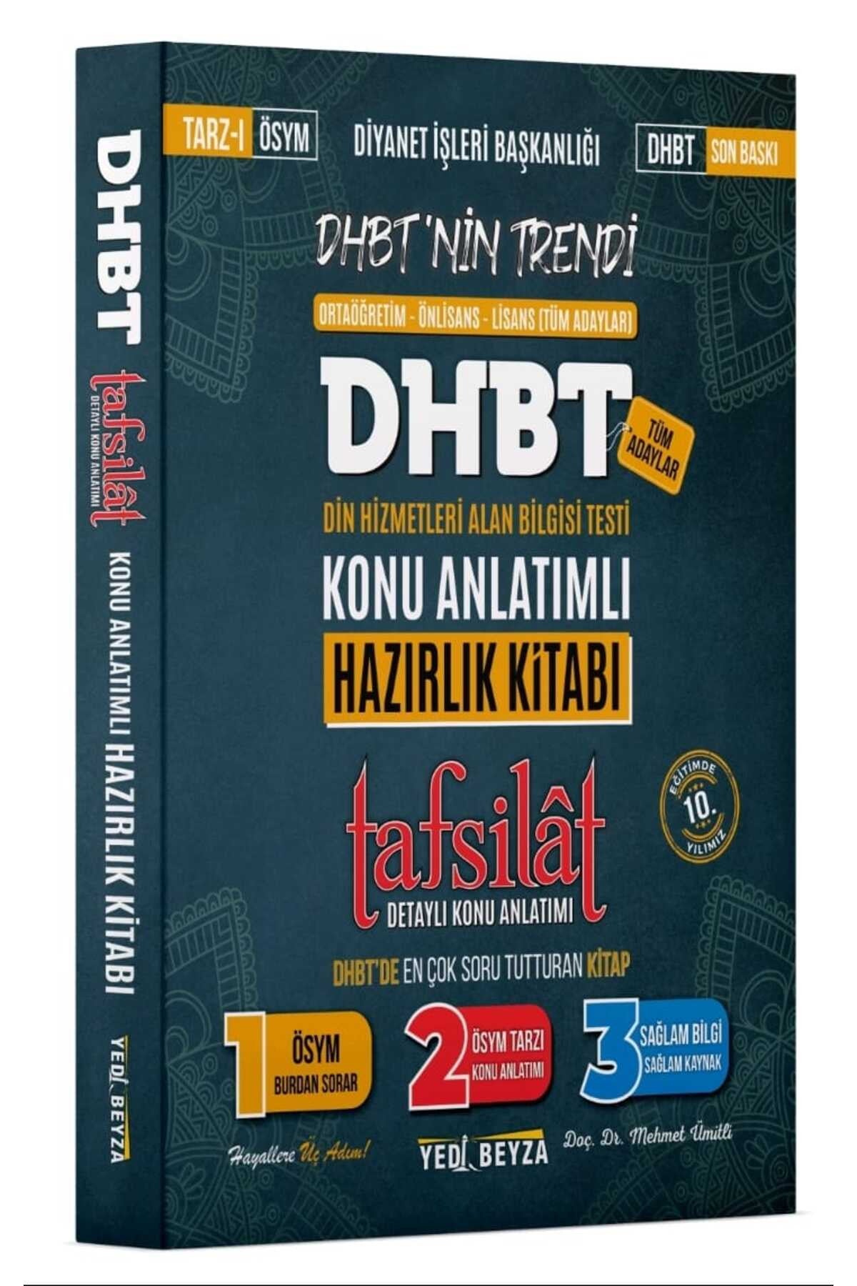 Yedi Beyza Dhbt Tafsilat Konu Anlatımlı Hazırlık Kitabı - Doç. Dr. Mehmet Ümitli kitap kapağı