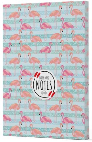 Flamingo 1 - Yan Baskılı Çizgili Defter | Vivago Art - Resim 1
