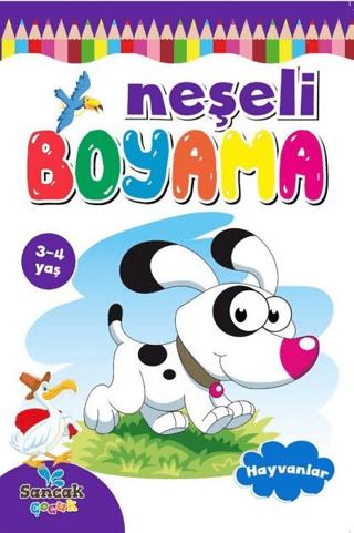 Neşeli Boyama - Hayvanlar | Sancak Çocuk (Ciltsiz)  - Resim 1